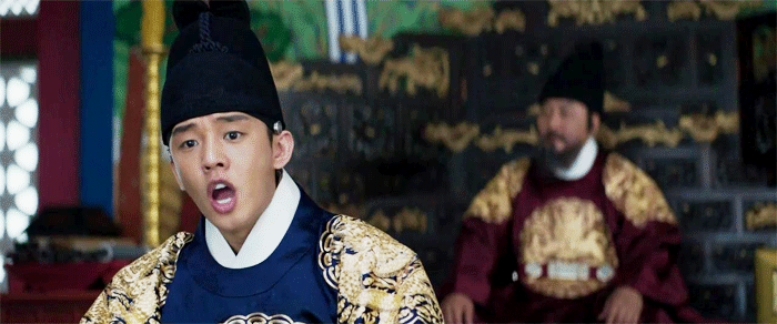 yoo ah in in korean drama wearing traditional royal hanbok,