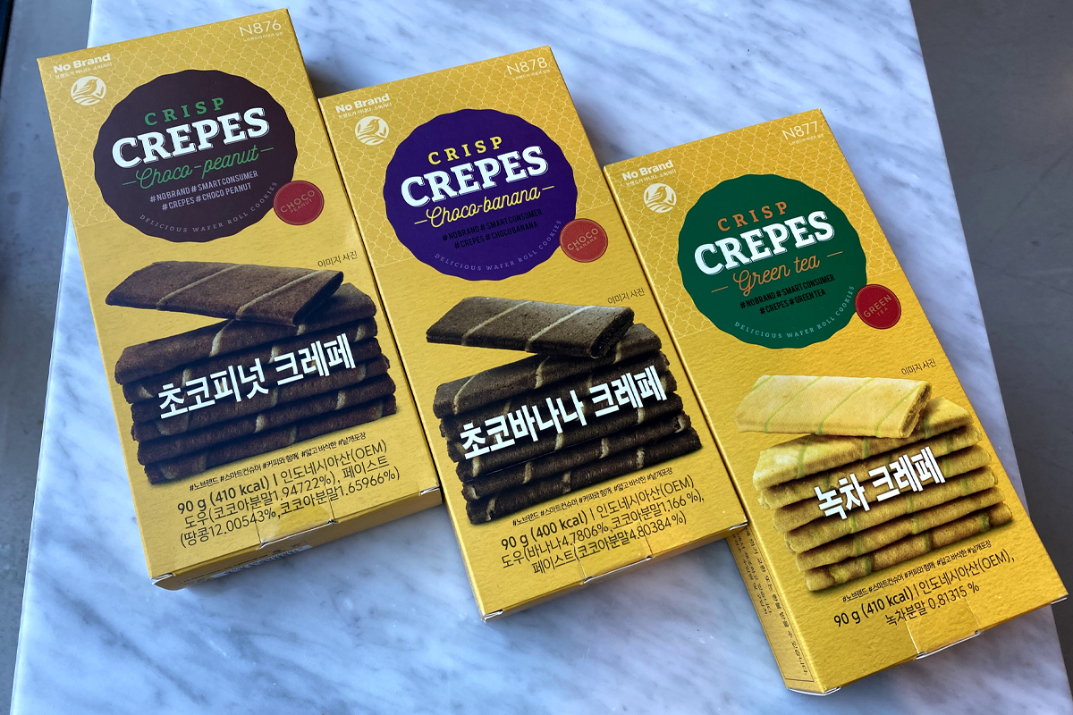 thin crepe cookies purchased from emart korea