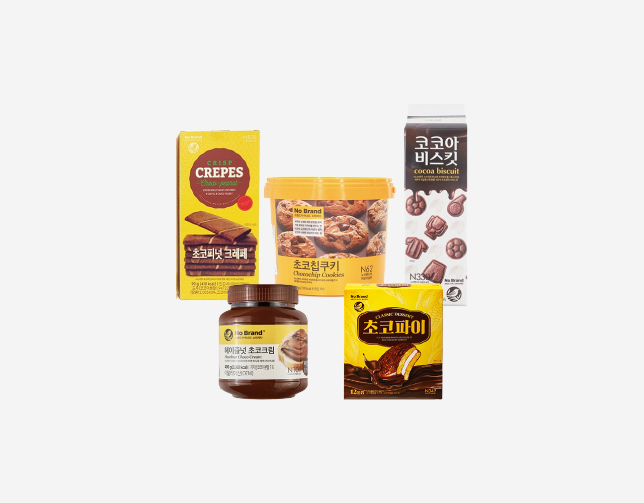 an assortment of chocolate snacks from emart