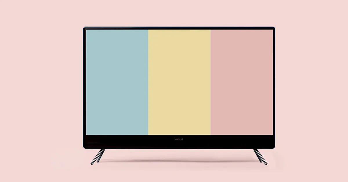 ภาพโทรทัศน์ที่แสดงจอสีแบบทดสอบที่บ่งบอกถึงการล่มสลายหรือความเปลี่ยนแปลงในสื่อ