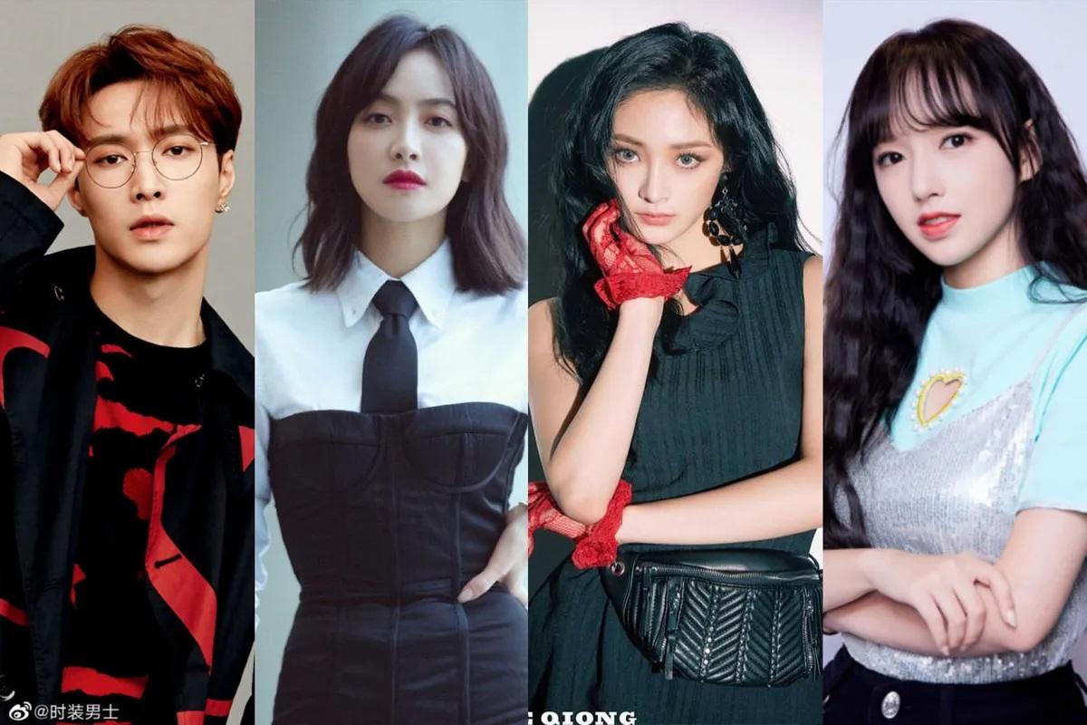 กลุ่มศิลปินจีนในชุดสุดเท่พร้อมแสดงบนเวทีใหญ่