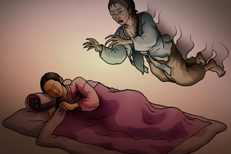 Korean virgin ghost returning to haunt a woman