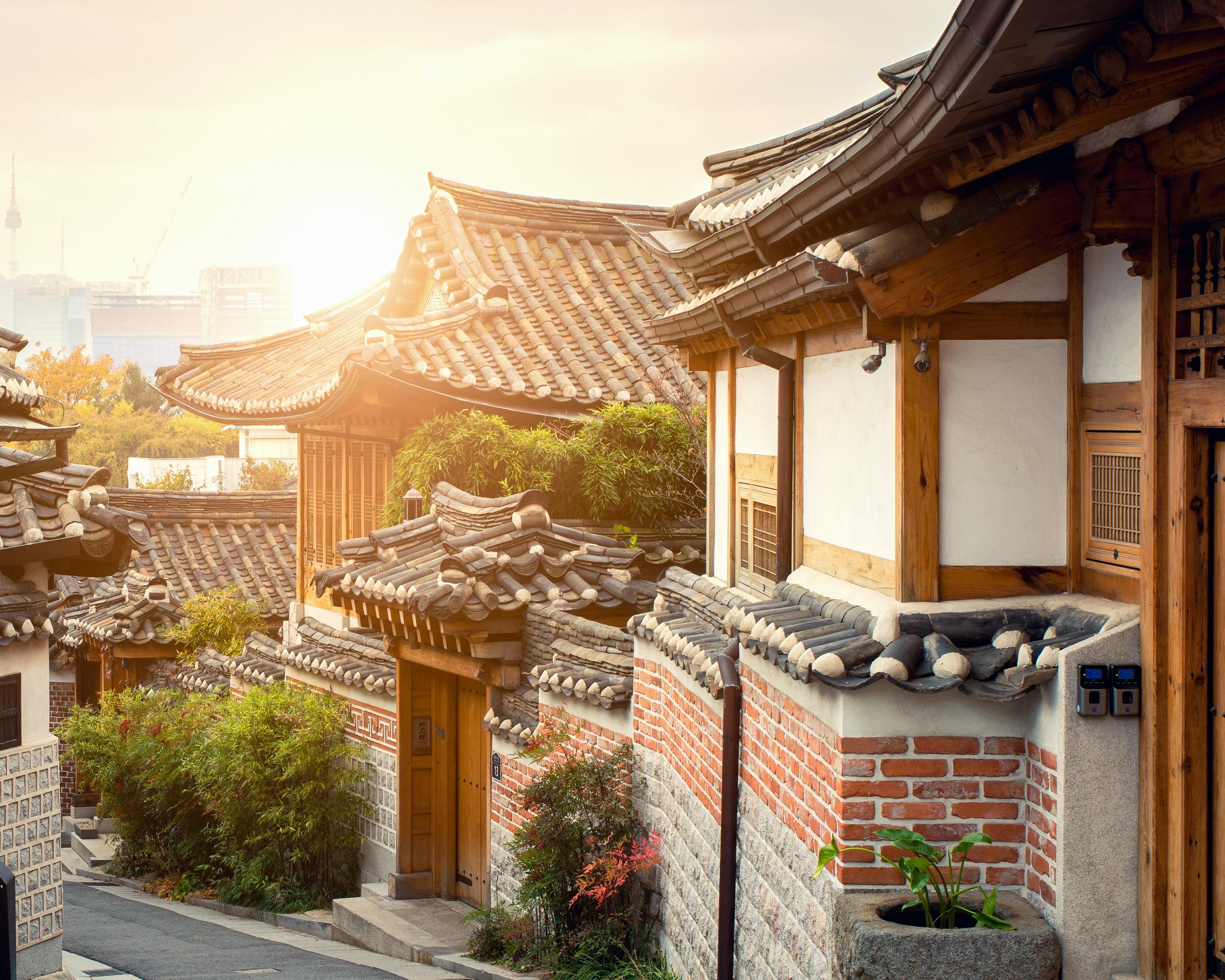 韓国の日常生活での距離感を表す画像。韓国の文化的なパーソナルスペースの実例。