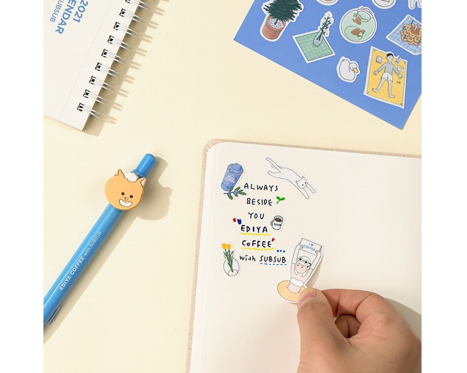 韓国カフェ、プランナー、スケジュール帳、ダイアリー、雑貨、ショッピング、EDIYACOFFEE