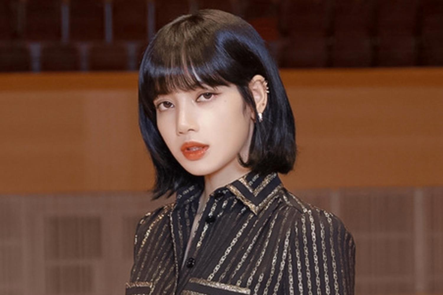 lisa tóc ngắn, blackpink, tóc bob, tóc cho mặt tròn 