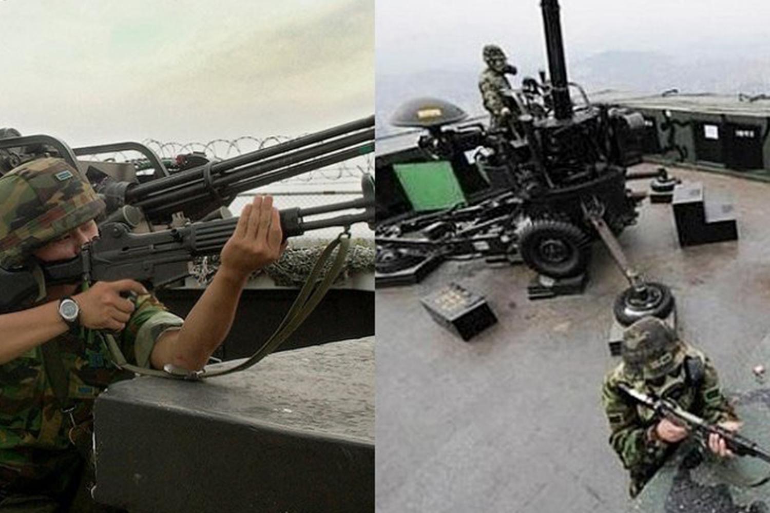 位於63大樓頂部的防空部隊，時刻準備應對潛在危機。