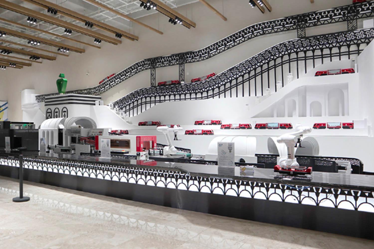 Interno del Museo Sinjeon con design moderno a Daegu