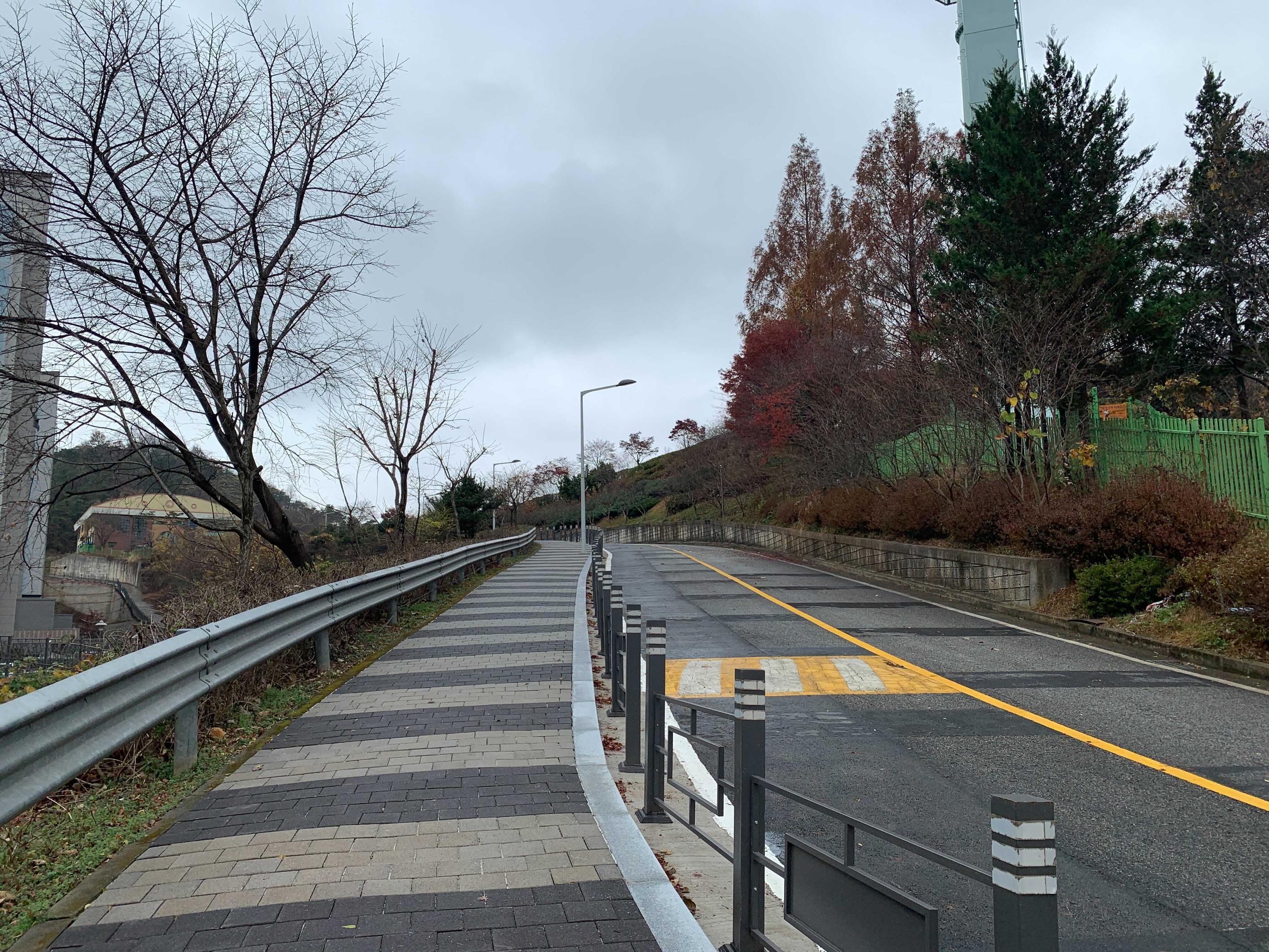 the uphill to kukje high school in gwangju, j-hope
