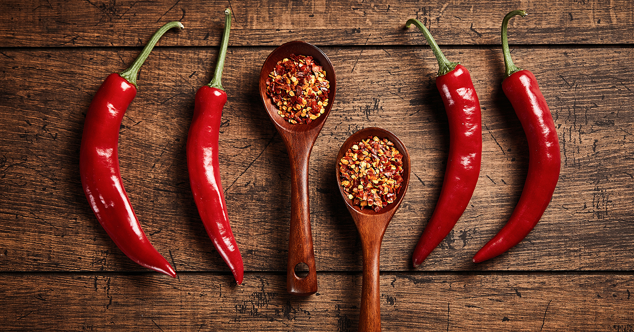 韓式烹飪中使用的辣椒粉，是增添辣味和風味的必需調味品。