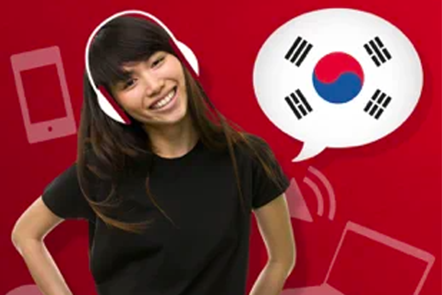 KoreanClass101.com的專輯封面，展示了學習韓語和韓國文化的專輯。