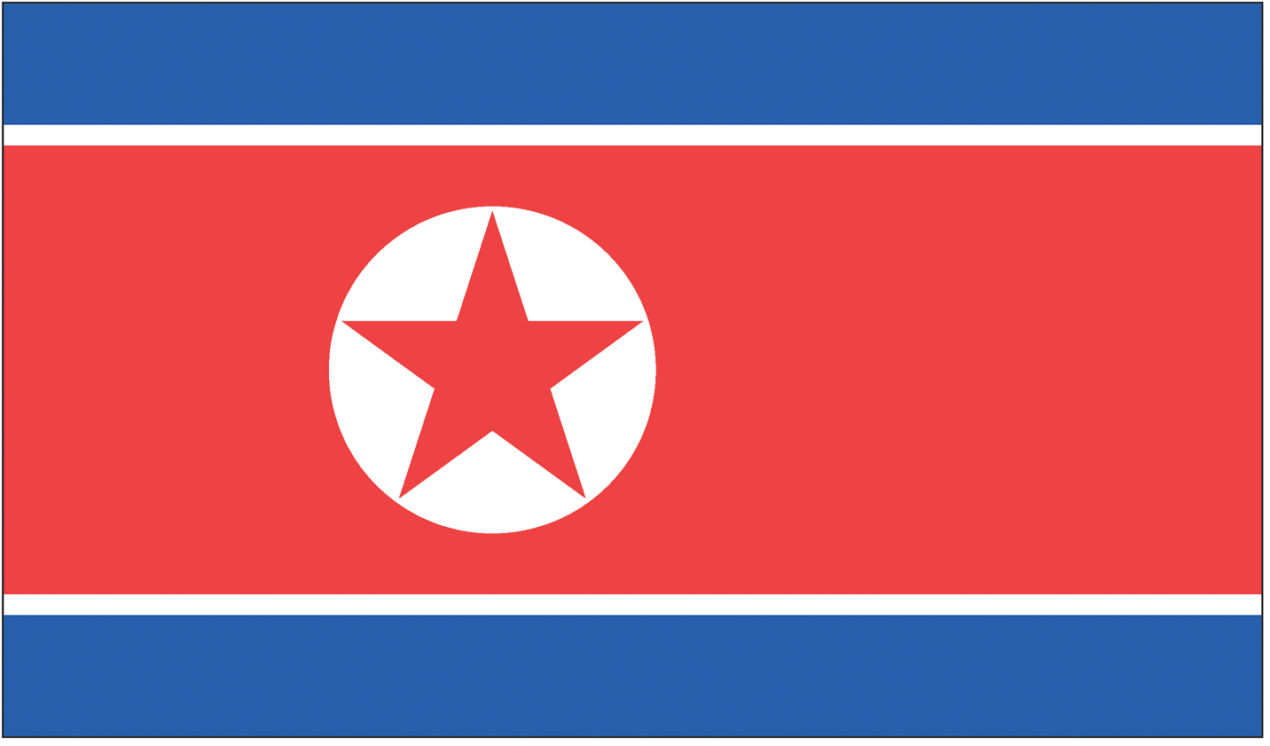 the north korean flag