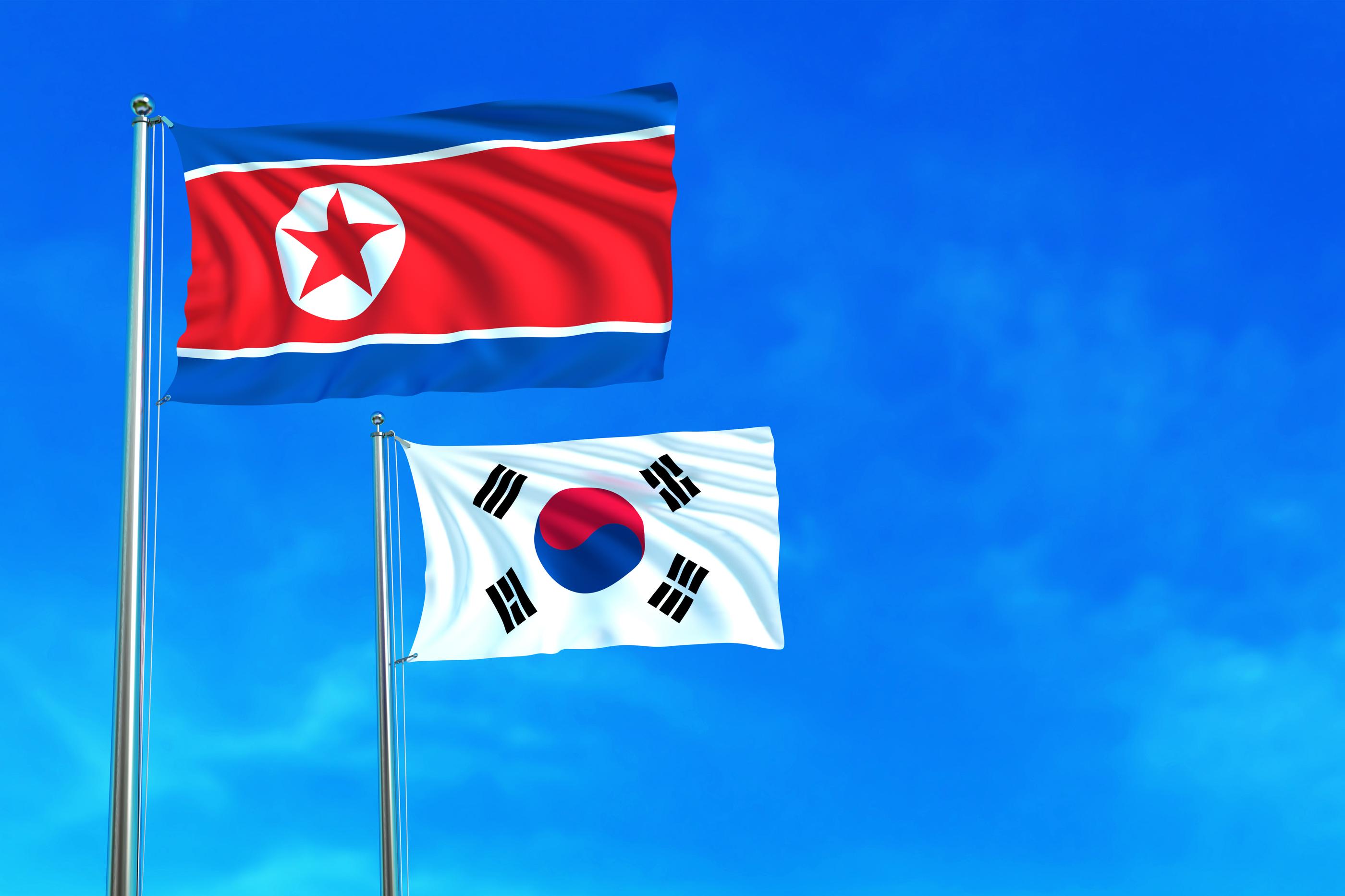 Флаг корейской народно-Демократической Республики