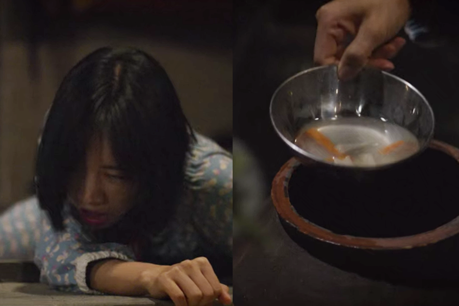 韓國劇集中關於應對一氧化碳中毒的方法：使用韓國蘿蔔水泡菜，以期清除體內有害物質的民間傳統處理方式。