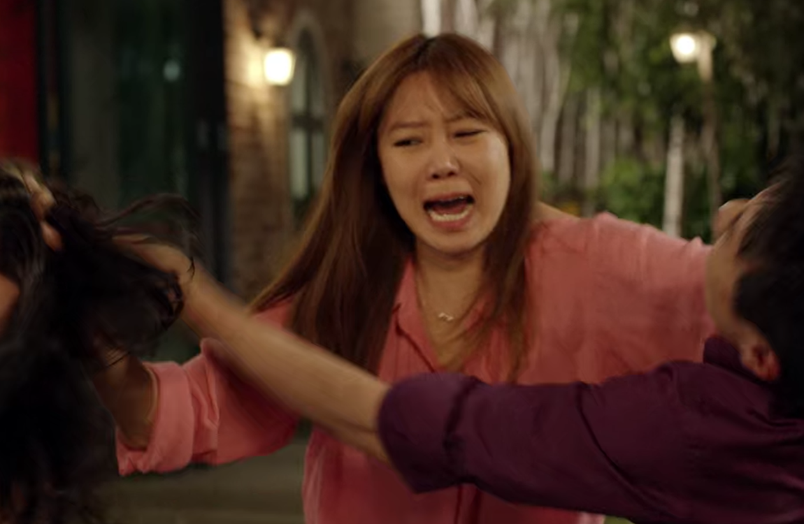 fight pulling hair in korean drama