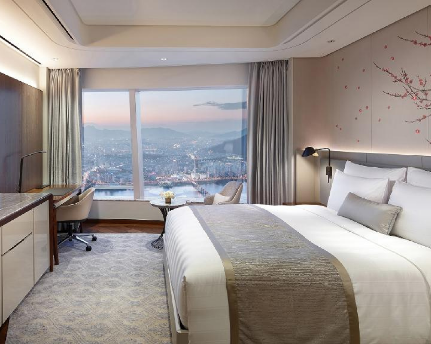 ソウル、旅行、夜景、シグニエルソウル、ホテル、高級ホテル