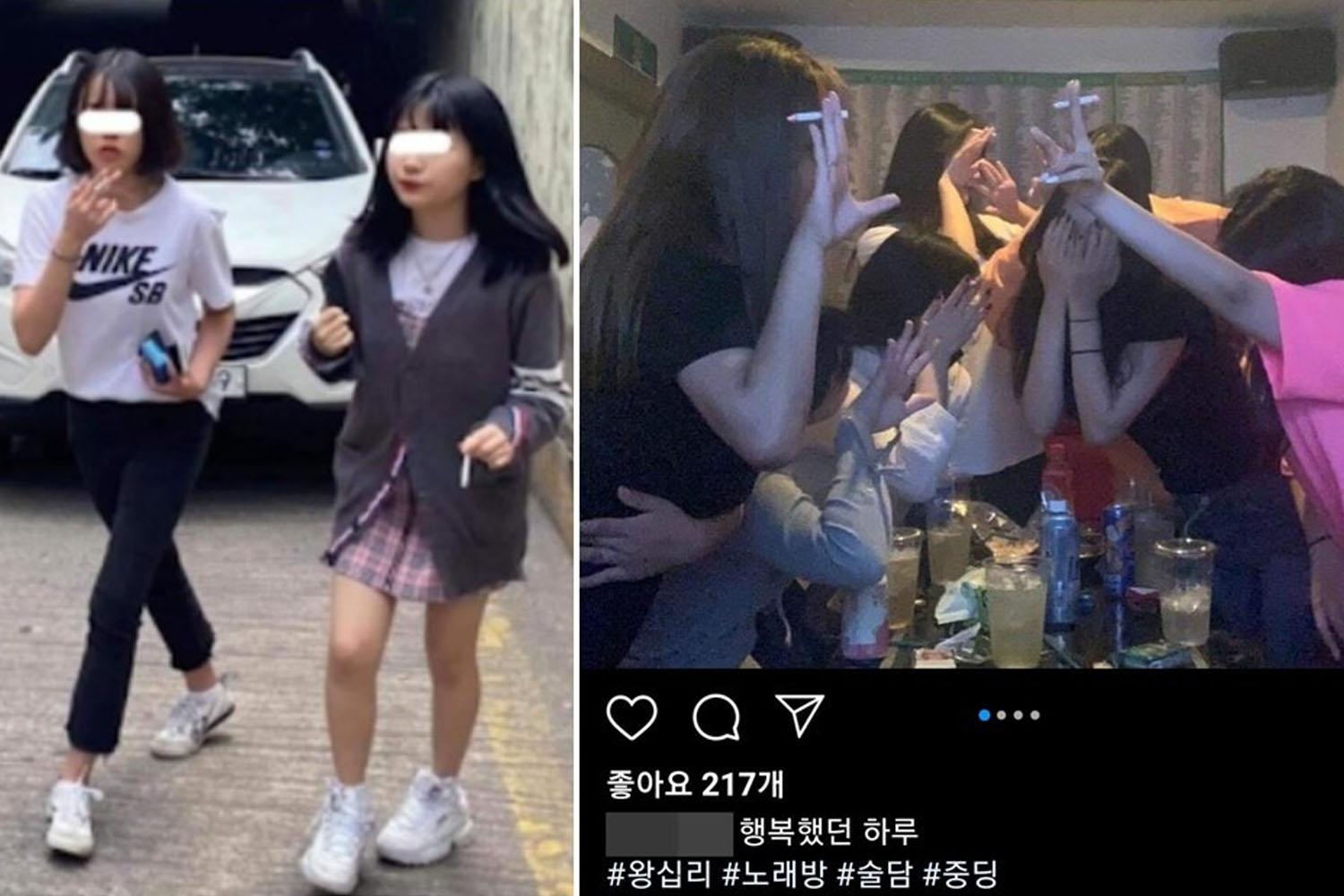 การสูบบุหรี่ของวัยรุ่นเกาหลี (ยังไม่บรรลุนิติภาวะ)