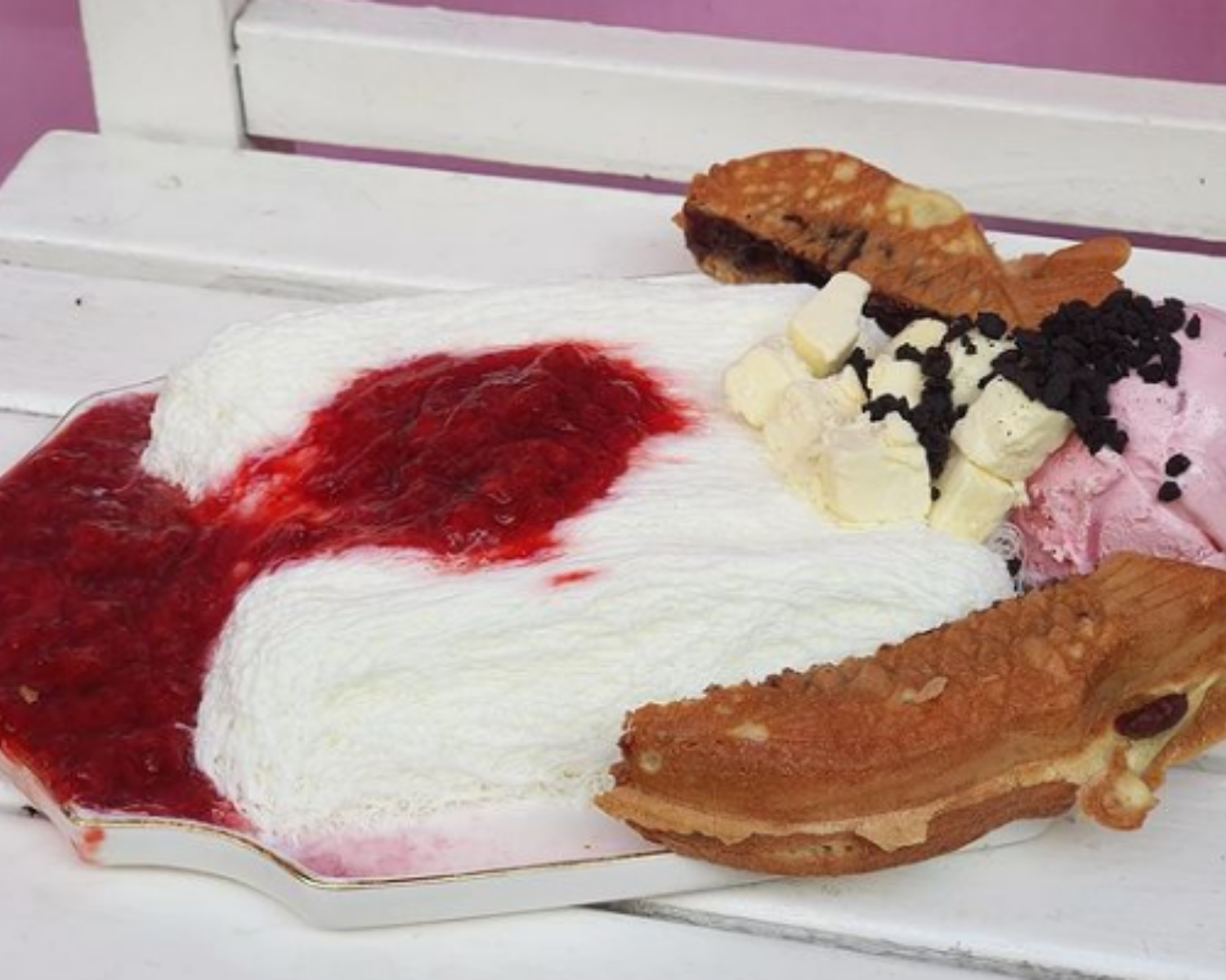 韓国カフェ、ブンオパン、プンオパン、たい焼き、かき氷、糸ごおり、糸かき氷