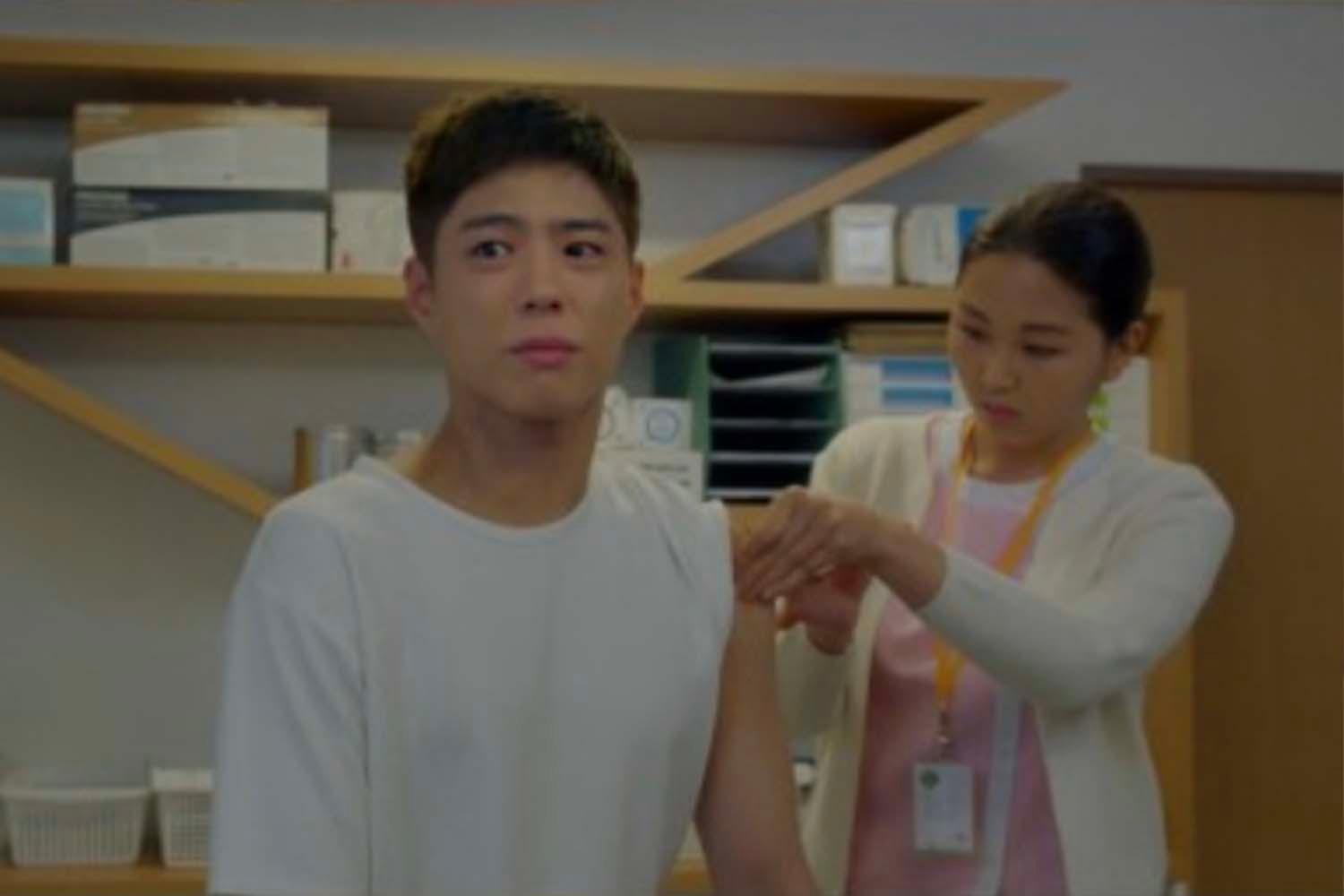 ฉากที่โบกอมฉีดวัคซีน