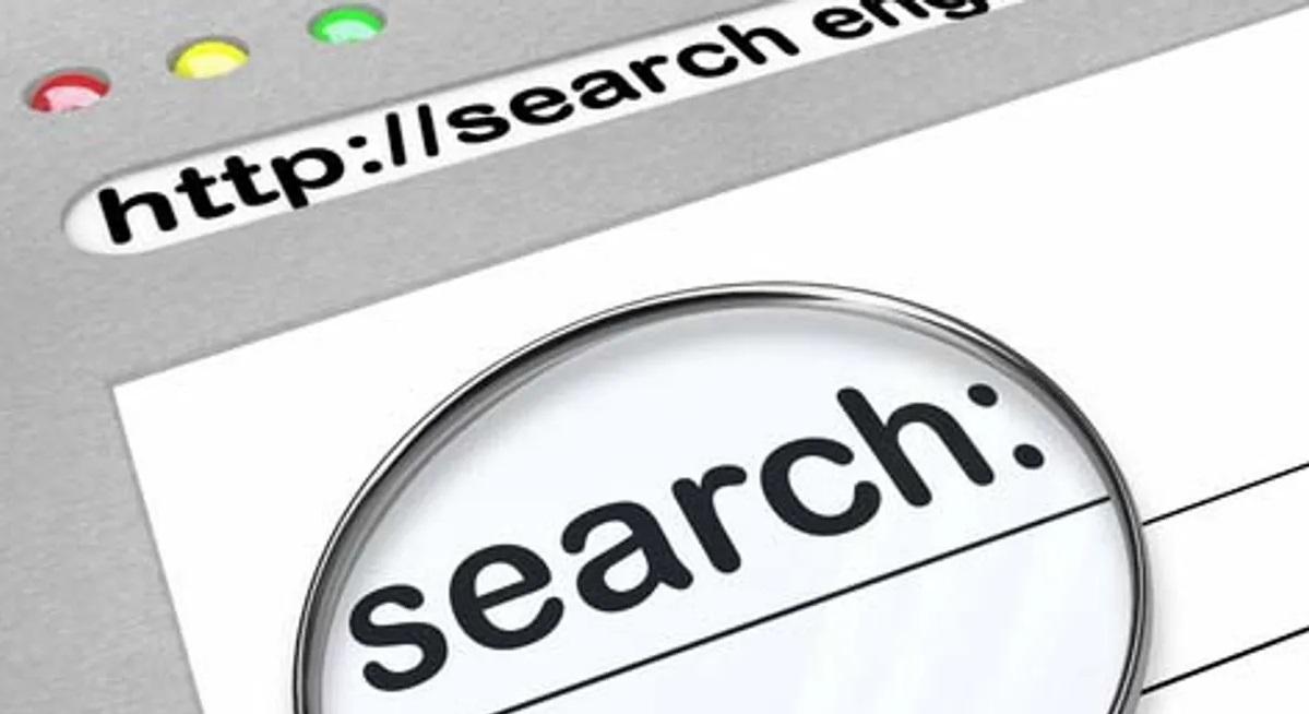 หน้าต่างค้นหาบนเครื่องมือค้นหาหลัก เน้นคำว่า 'search' ที่ขยายใหญ่ubon