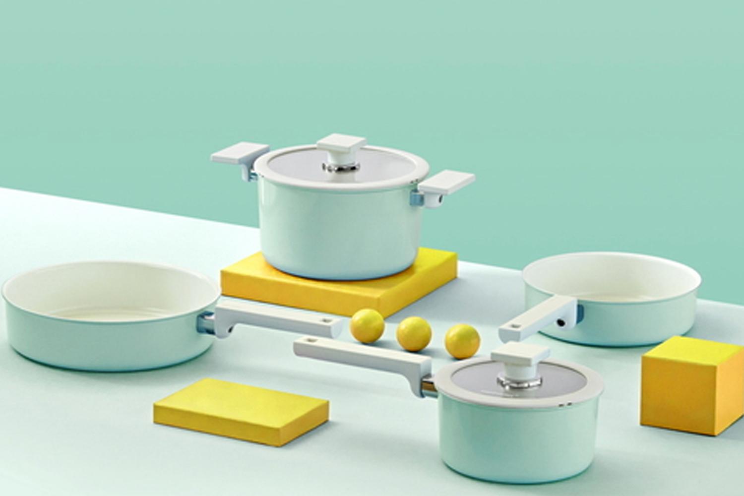 HAPPYCALL 薄荷新色鍋具套裝，帶來清新色彩，適用於多元化烹飪需求。
