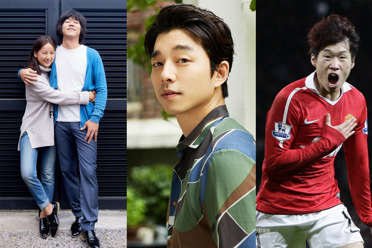 濟州島著名的石雕像望向大海，背景是平靜的海面，代表有風情的當地文化。