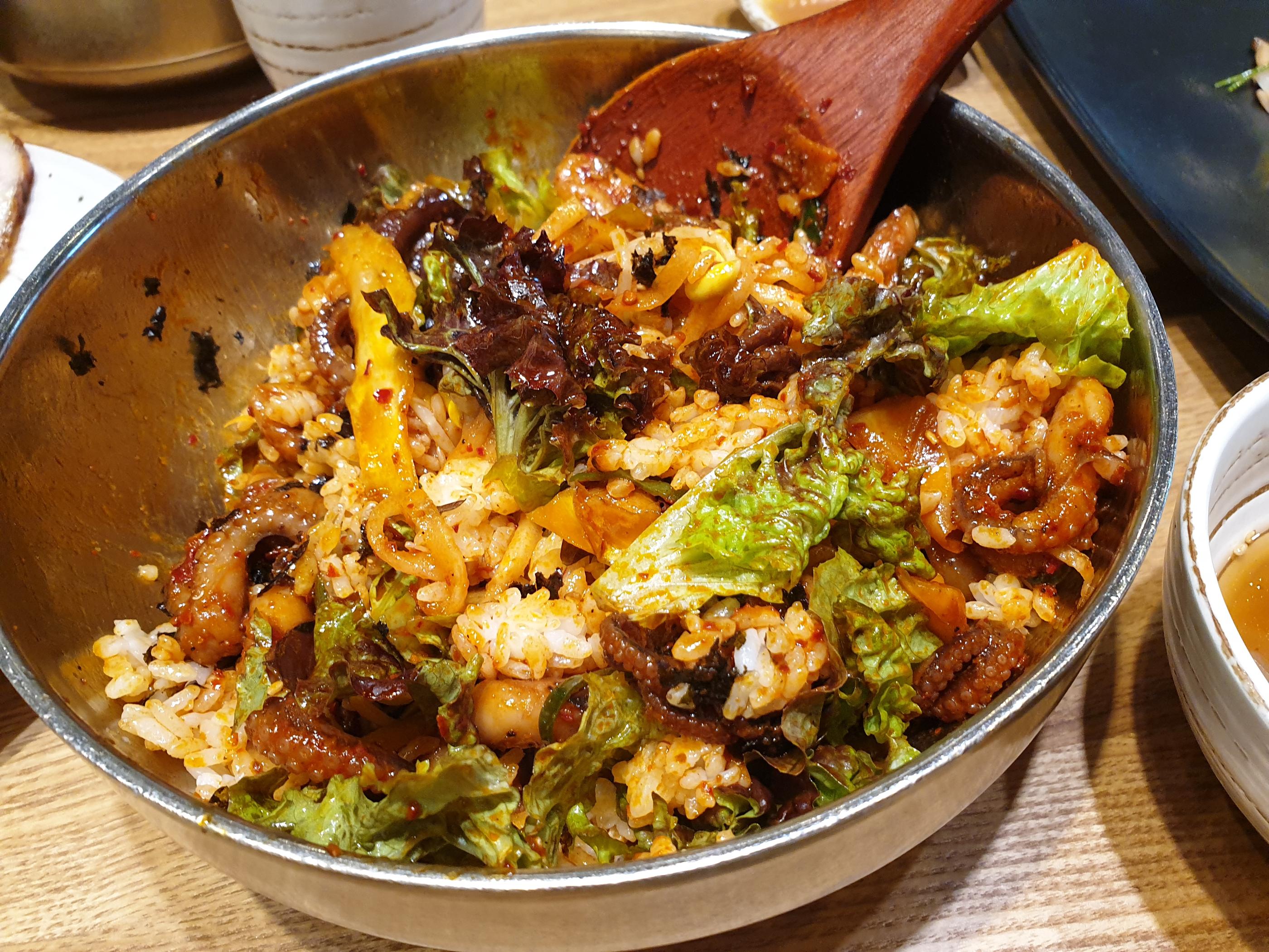 Bibimbap served at Squirrel Town Mukjip