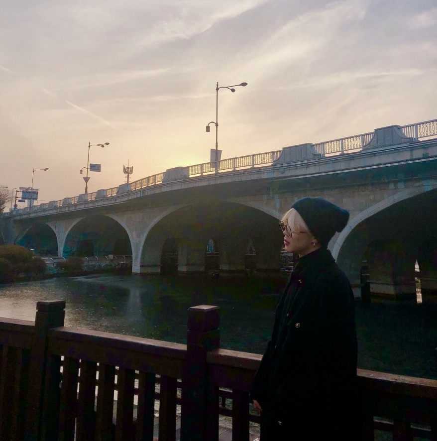 Photo of BTS Jimin at Ilsan Lake Park