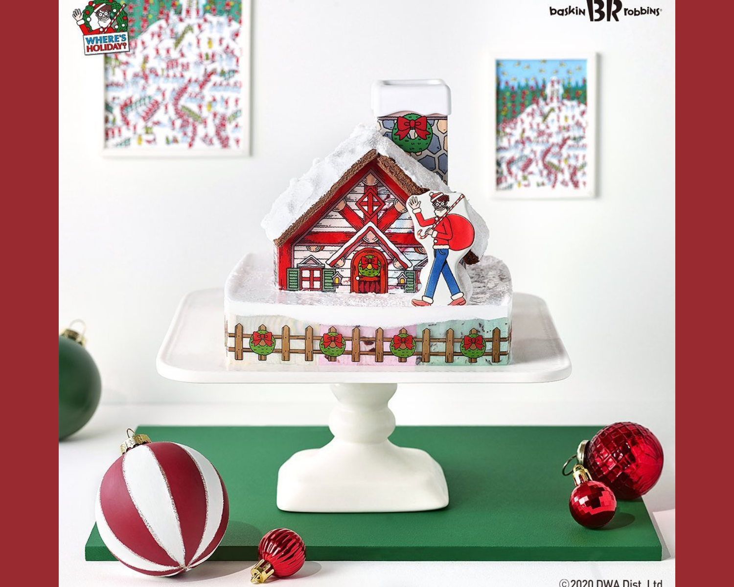 クリスマスケーキ、韓国カフェ、スイーツ、ケーキ、アイスクリームケーキ、ウォーリーケーキ、サーティワン、アイスケーキ