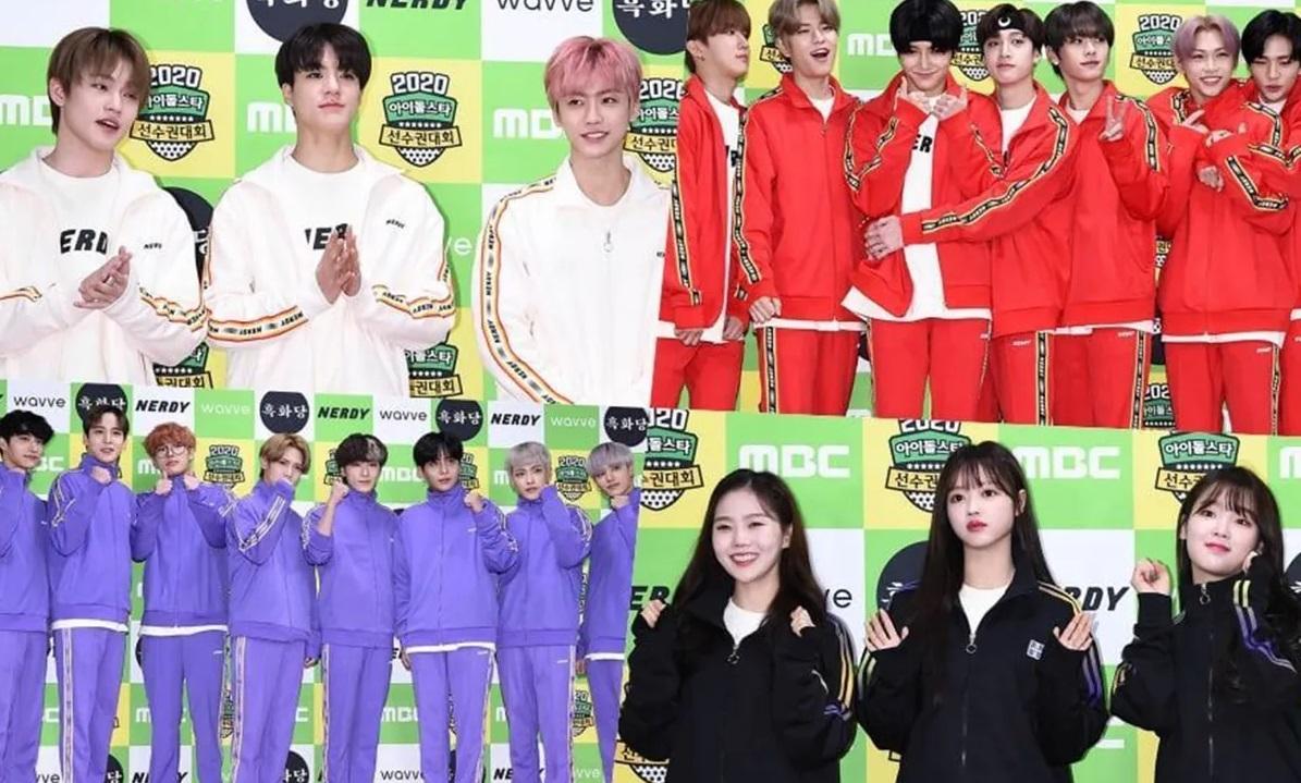 ชุดกีฬาแบรนด์เกาหลีของศิลปิน KPOP ใส่ในงานแข่งขันรายการทีวี