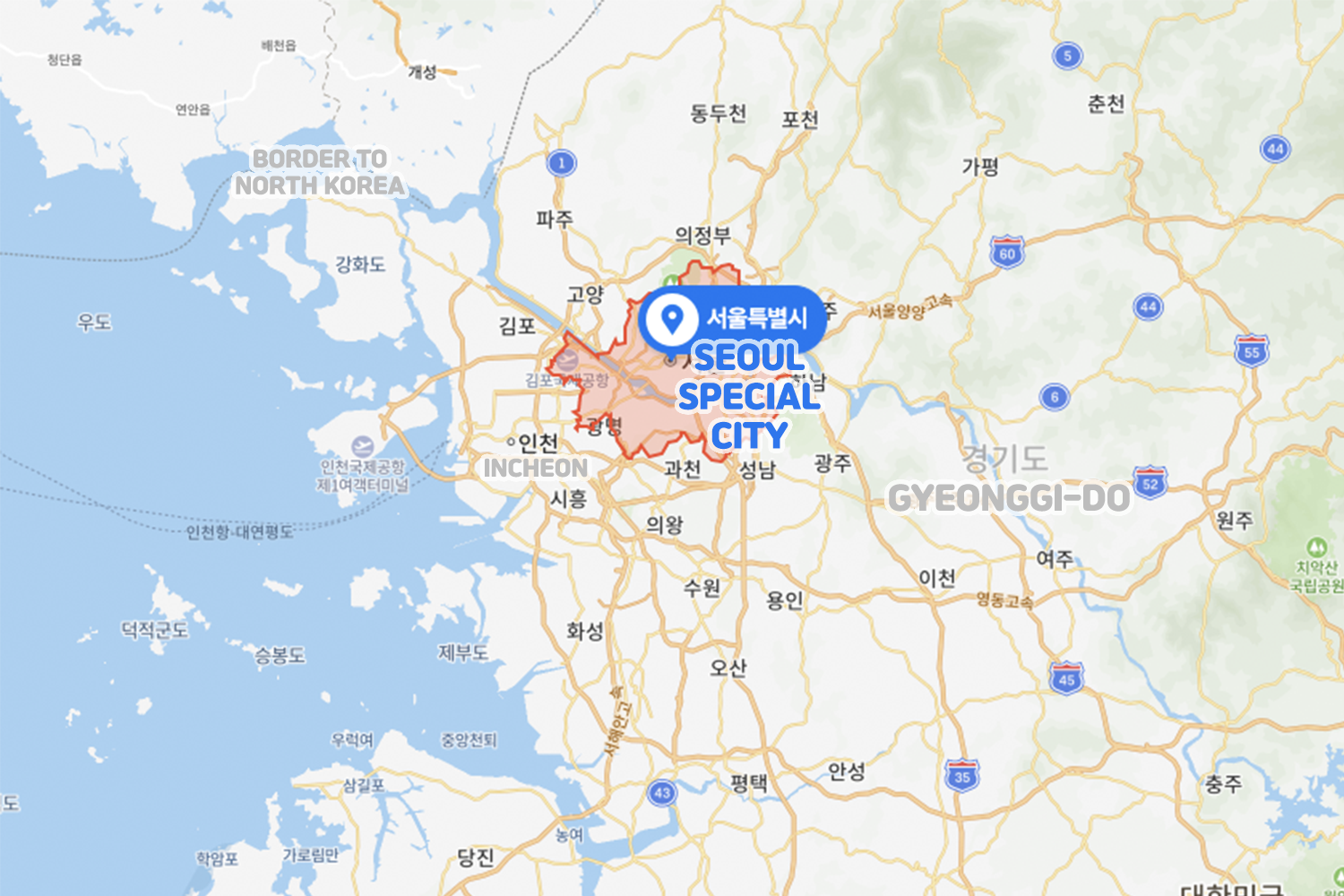 map of seoul special city