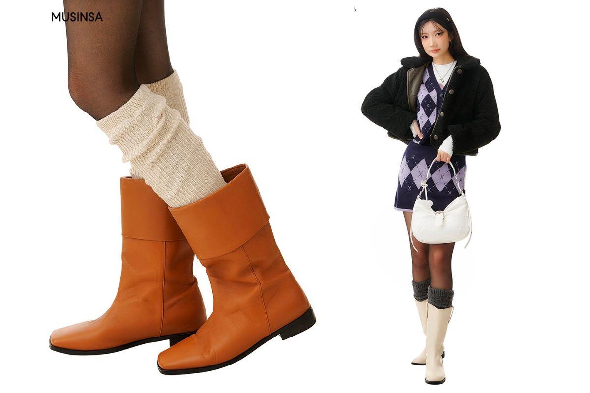 冬 ファッション 韓国 韓国ファッション 韓国トレンド ロングコート ロングブーツ ペディン 韓国芸能 スウェット 秋冬