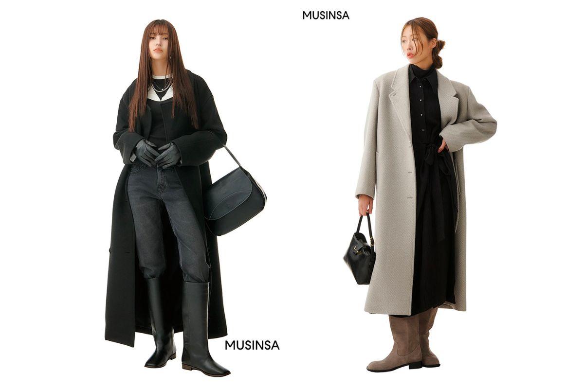 冬 ファッション 韓国 韓国ファッション 韓国トレンド ロングコート ロングブーツ ペディン 韓国芸能 スウェット 秋冬