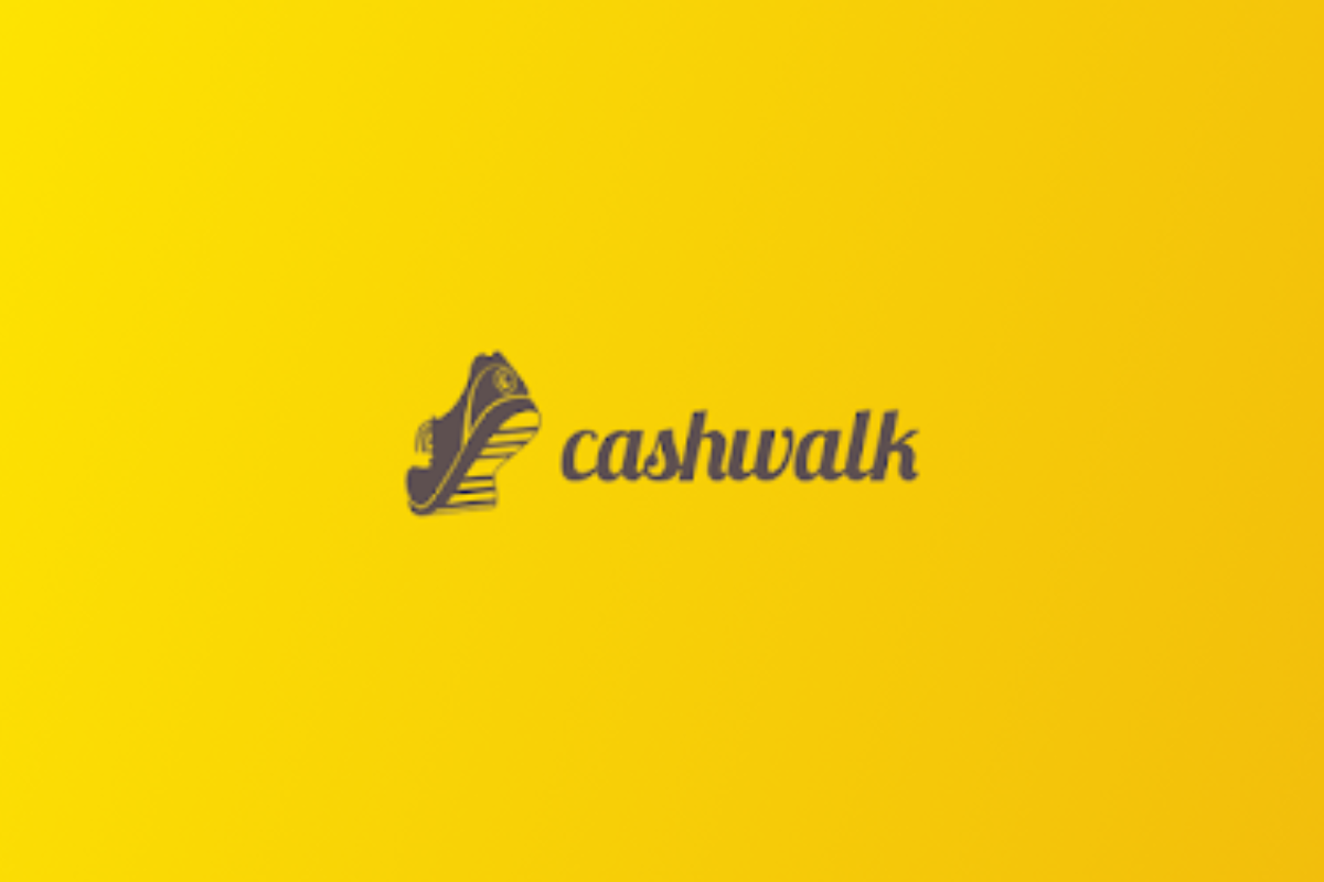 韓國計步賺錢app cashwalk（캐시워크）標誌 - 走路計步和積分獎勵應用程式。