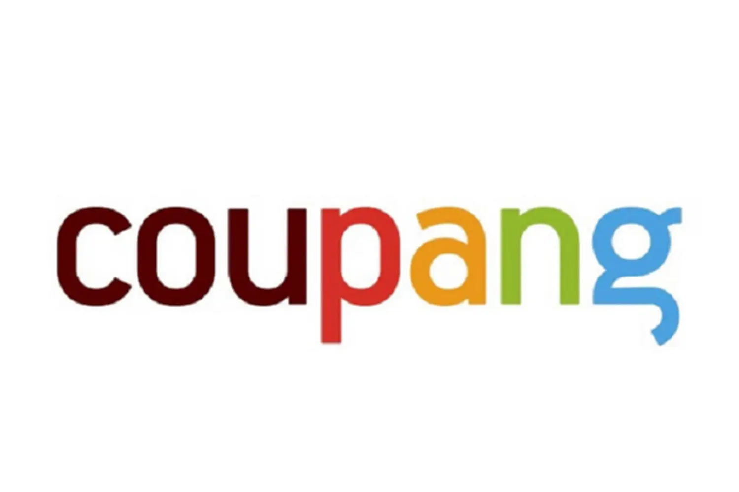 韓國最大網上購物平台Coupang（쿠팡）字體標誌 - 韓國最便捷的線上購物平台。