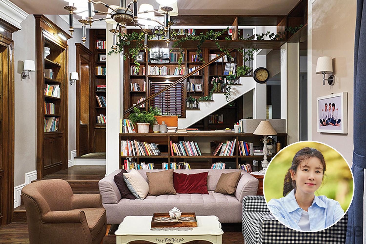 a sweet home filled with books and plants, korean home from sky castle