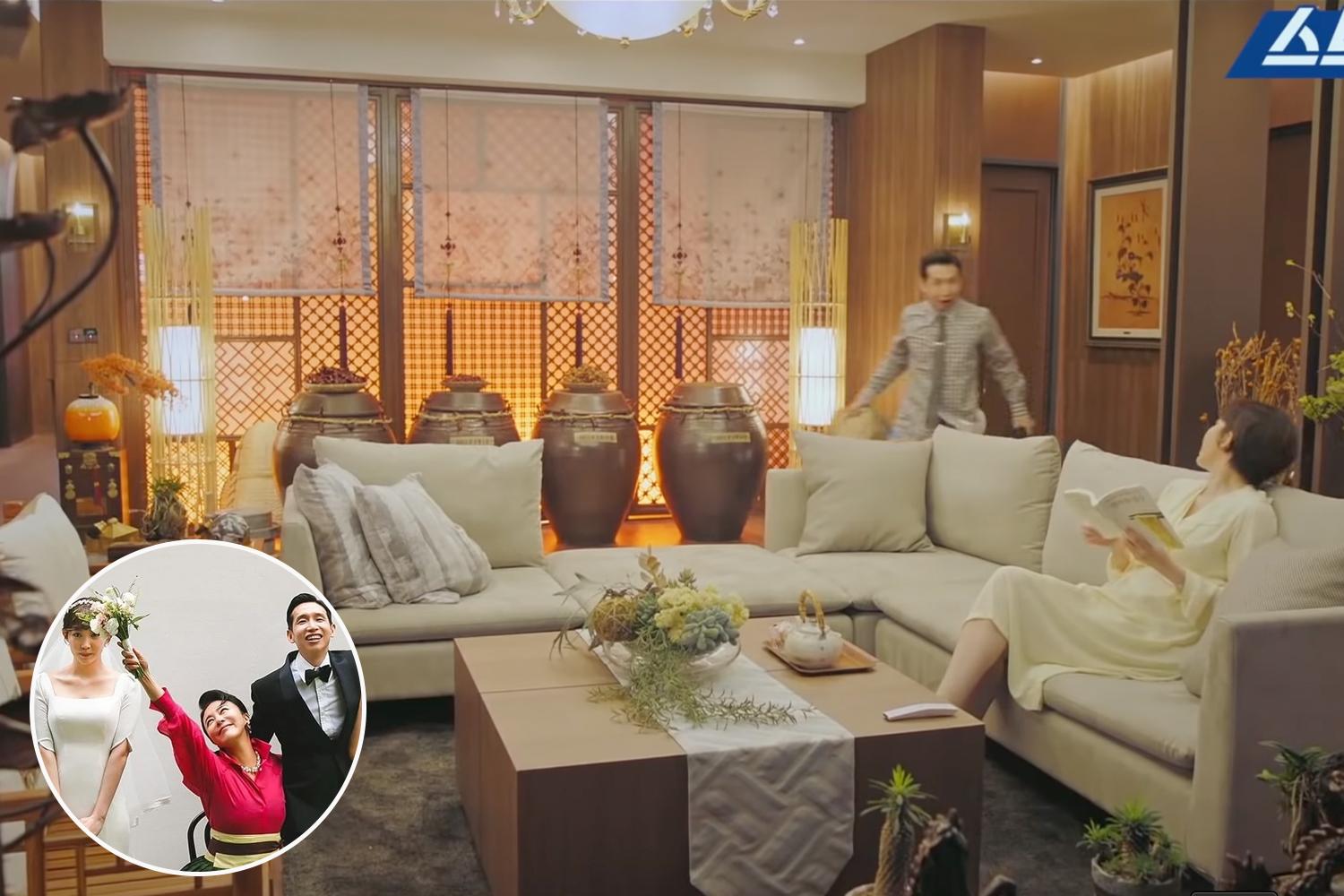 A unique twist of korean traditional interior and decor with a modern furniture