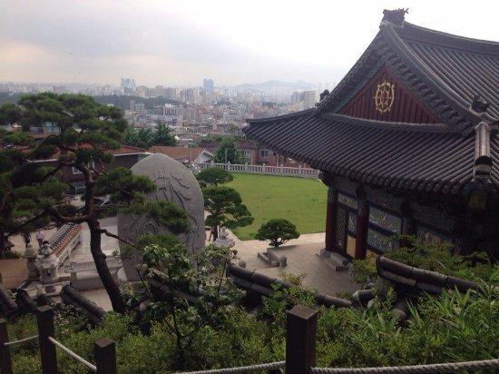 site on achasan mountain a hike people can take in gwangjin-gu seoul korea