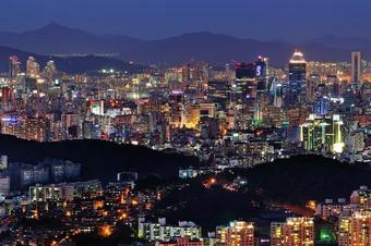 night landscape of seoul