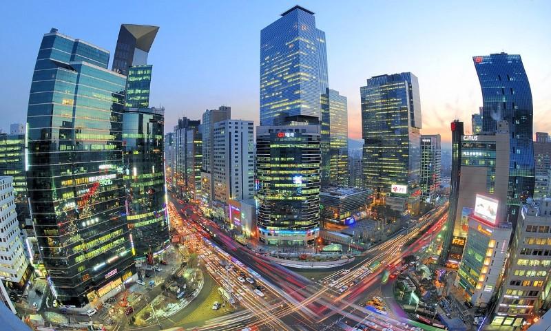 image of gangnam station in seoul south korea