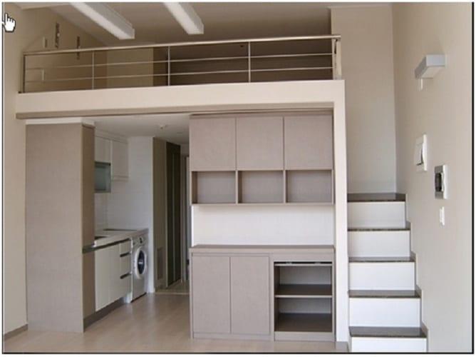 example of a lofted office-tel room in seoul for seoul housing