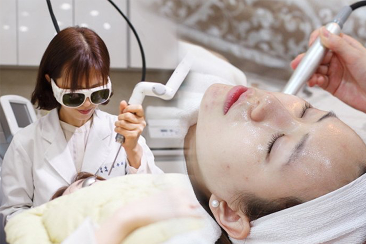 韓國醫學美容技術展示，包括美白和皮膚管理