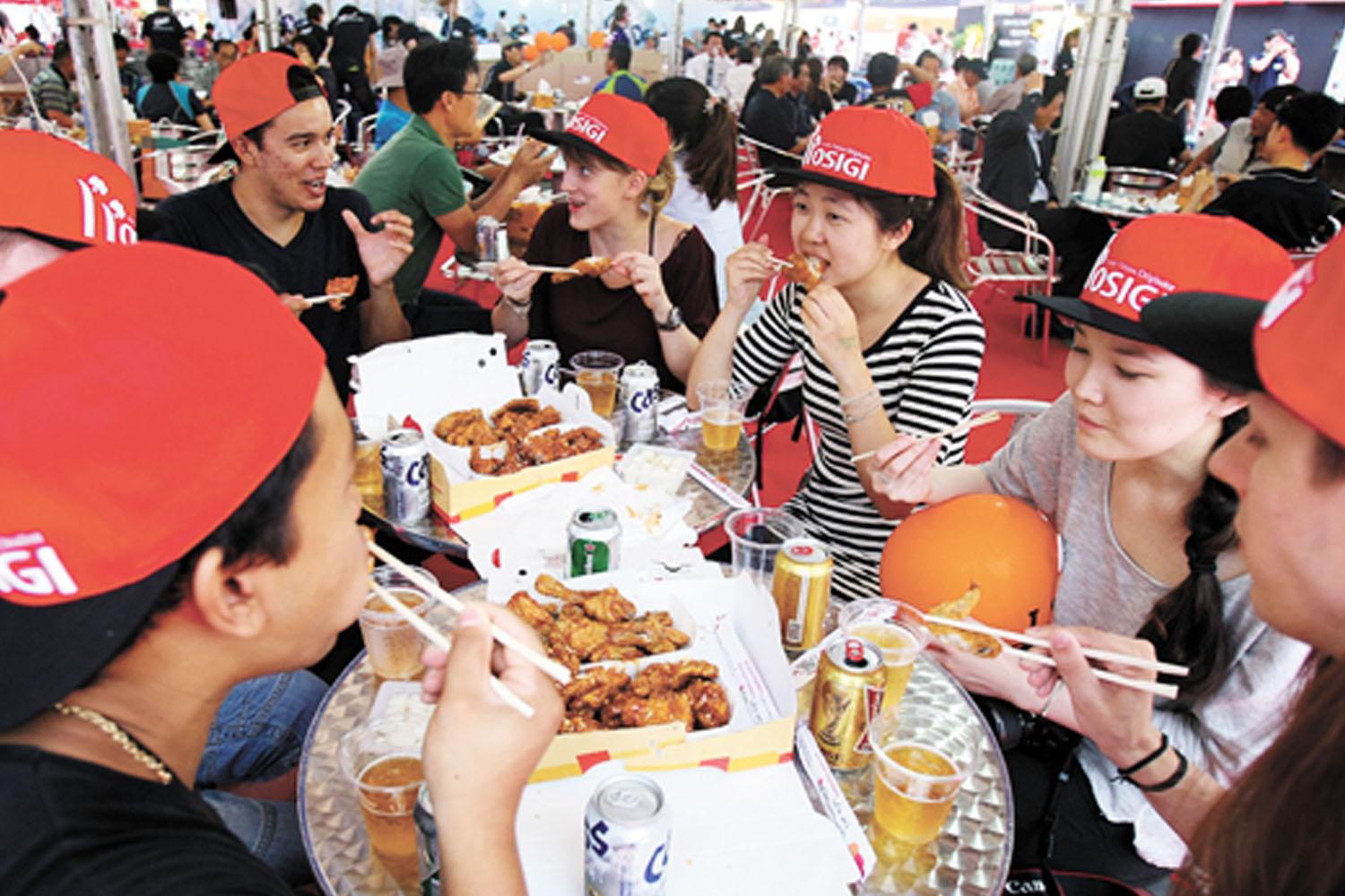 ที่เกาหลีมีเทศกาลอาหารค่อนข้างบ่อย