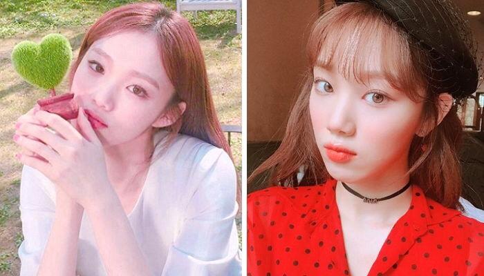 韓國影星李聖經換上瀏海髮型。