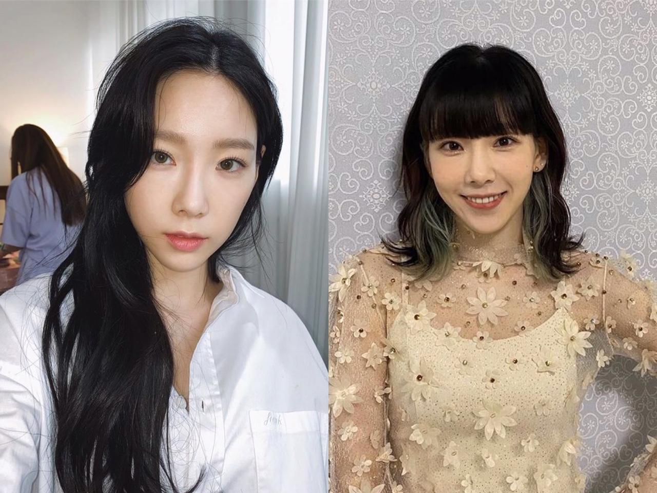 少女時代成員太妍的時尚髮型搭配。