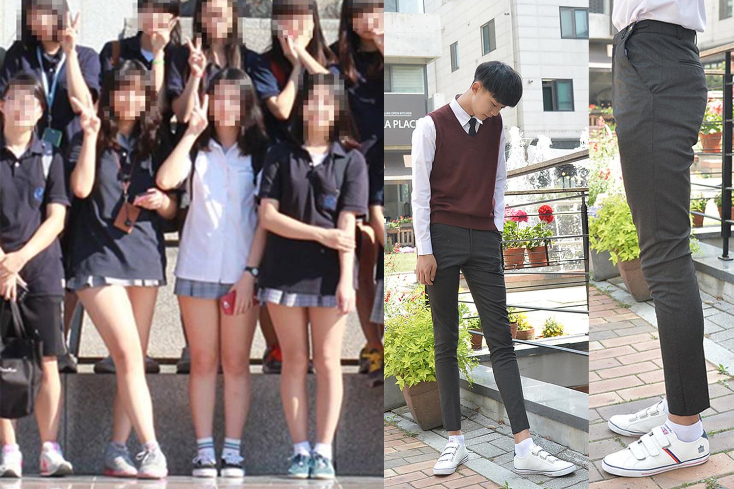 韓国学生,文化,韓国高校,韓国学生,制服,比較,韓国