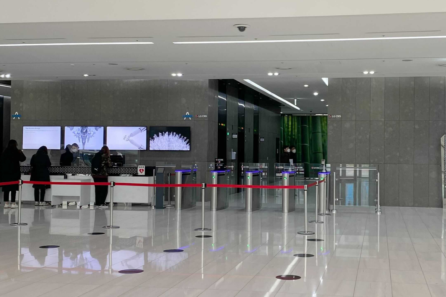 Inside DDMC office building