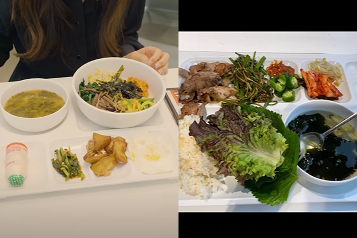 HYBE新社屋内の食文化と構造。広々としたモダンダイニングエリアが特徴。多様な食事が提供されると噂。