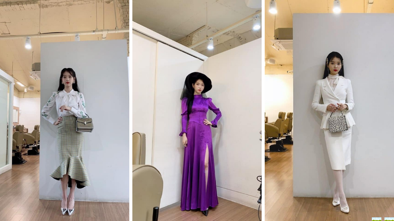 Hotel del Luna fashion, Hotel Del Luna outfits, IU or Jang Man-Wol the main female lead in the korean drama hotel del luna and the outfits she wore in the drama, feminine and extravagant outfits dresses two piece sets worn in korean drama kdrama