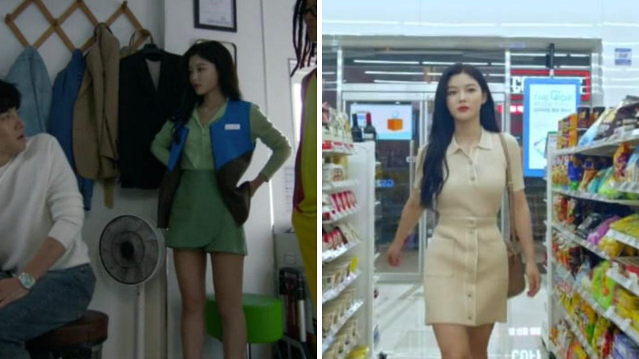 Backstreet Rookie female lead saet-byul wears retro-inspired outfits like collared crewnecks and ribbed polo knit dresses
