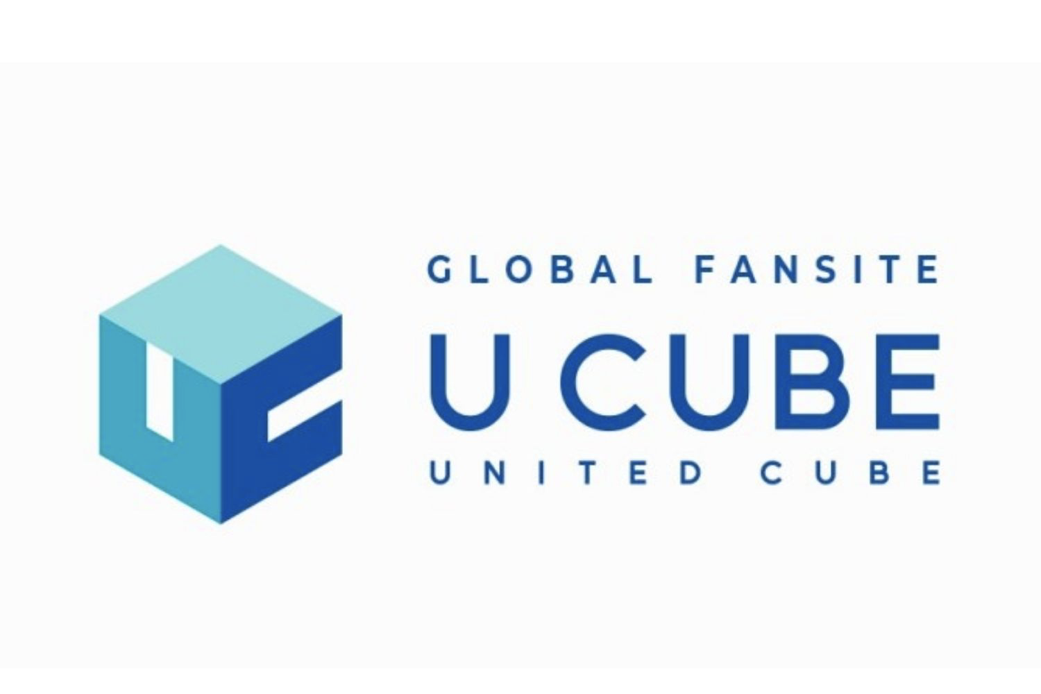 U CUBE全球粉絲的官方標誌，展示了一個為Cube娛樂粉絲設計的交流平台。